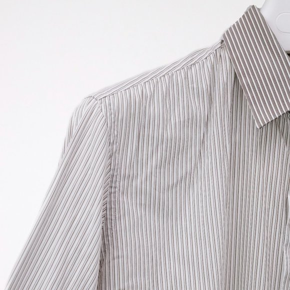Prada Grey Pinstripe Shirt - Picture 5 of 13